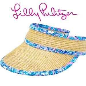 Lilly Pulitzer adjustable straw visor